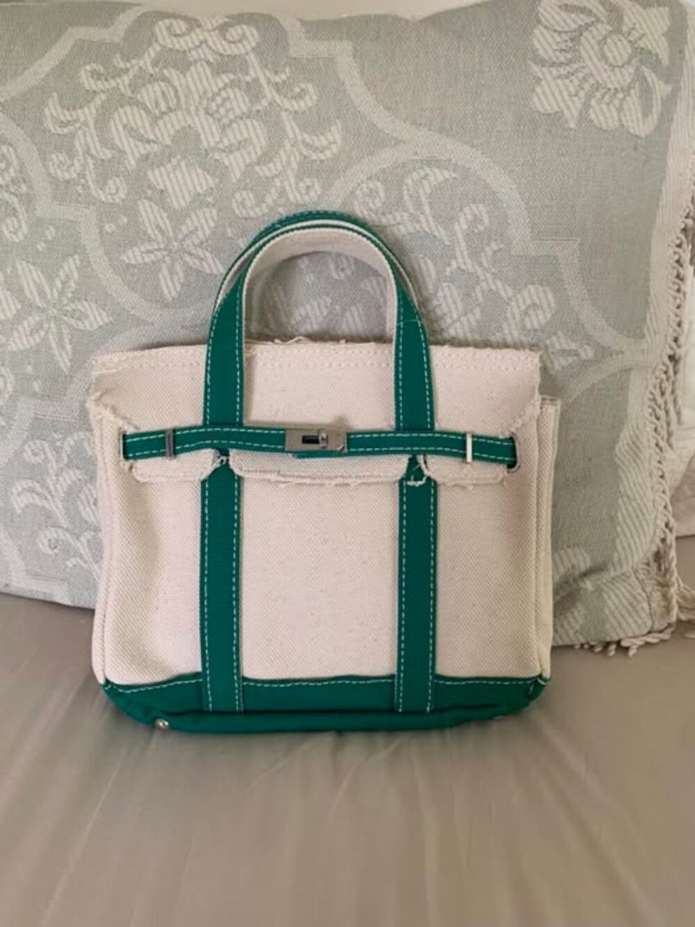 Sunwin Mini Madaket Boatkin Style Canvas Tote Bag NWOT